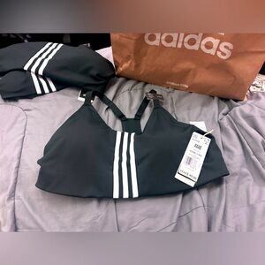 Adidas asimetric LS sports bra NWT !   XXL. OR XXS